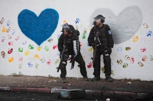 Israeli soldiers in West Bank July 7 2014