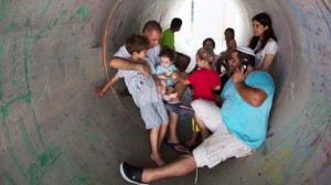 Israelis cowering July 15 2014