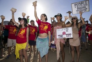 Hawaii anti TPP protest (Marco Garcia:REUTERS) July 30 2015