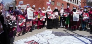 Kashmiri women protesting Mar 30 2016