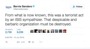 Sanders on Orlando massacre