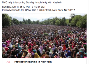 Protest for Kashmir