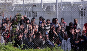 Afghan refugees at Lesbos ( Milos Bicanski:Getty) Oct 23 2016