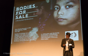 Ziaur speaking at the screening of ‘Bodies for Sale’ in November, 2015 in Kuala Lumpur