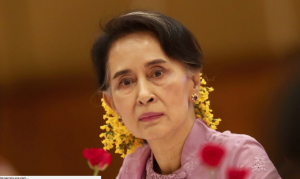 Aung San Suu Kyi (Hein Htet:EPA) Dec 31 2016
