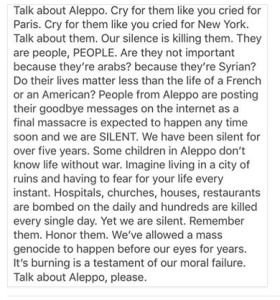 Talk about Aleppo Dec 14 2016 Mohammed Matter