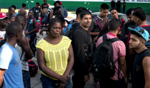 Refugees at Tapachula, Chiapas waiting to register (Encarni Pindado for the Guardian) Jan 12 2016