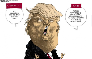 Trump caricature by Drew Sheneman
