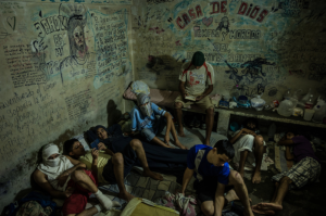 In a jail cell outside Caracas. Many who have been arrested turned to crime because of the country’s economic woes. Credit Meridith Kohut for The New York Times Aug 4 2017