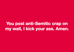 You post anti-Semitic crap...
