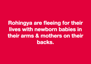 Meme- Rohingya are fleeing...