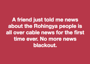 Rohingya on cable tv