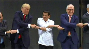 Trump, Duterte, Malcolm Turnbull at ASEAN summit 2017 (HRW) Nov 13 2017