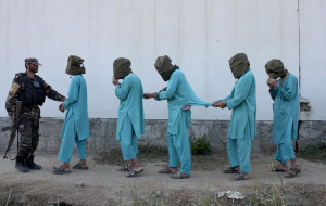 Hooded Afghan POWs (Noorullah Shirzada:AFP:Getty Images) Dec 7 2016