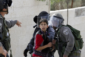 Palestinian boy being arrested Feb 3 2018