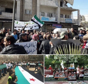Syrian protests for E. Ghouta Mar 2 2018