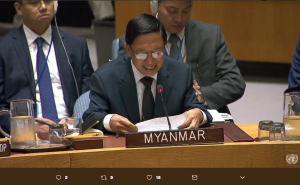 Burmese embassador to UNSC crying Aug 29 2018