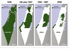 Disappearing Palestine map